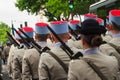 Soldiers for the Bastille Day in Paris - Soldats pour le 14 Juillet ÃÂ  Paris Royalty Free Stock Photo